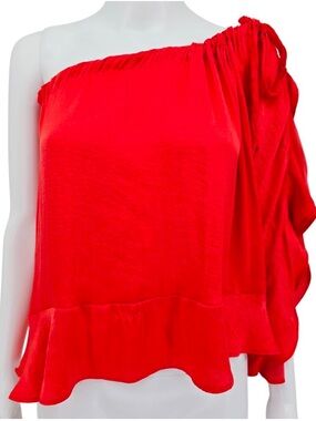 Free People Off-Shoulder
Drawstring Flutter Top Coral
XS